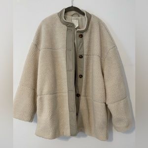 HM fleece button up jacket